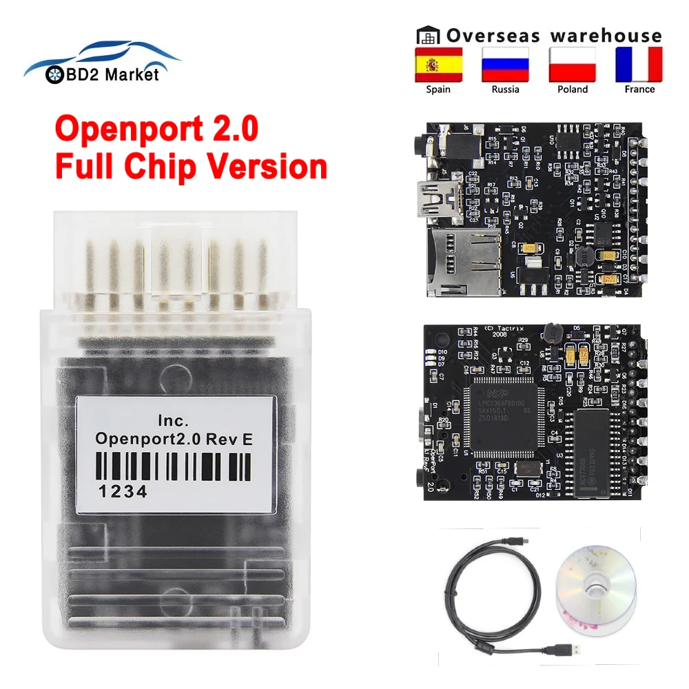 

New Tactrix Openport 2.0 ECUFLASH OBD2 Full Chip Tuning Tool J2534 Open Port ECU FLASH Scanner Car Diagnostic For Mercedes-Benz