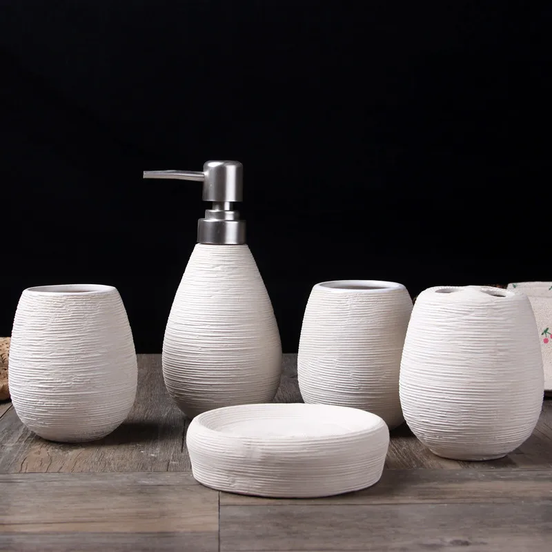 Straw pattern bathroom bath gift sets creative home 5pcs/set Home accessories home bath products
Straw pattern bathroom bath gift sets creative home 5pcs/set Home accessories home bath products
