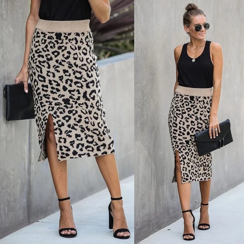 Street Shot Bag Hip Split All-match Leopard Print Skirt High Waist Thin A-line Skirt Fashionable Temperament Mid-length Skirt
Street Shot Bag Hip Split All-match Leopard Print Skirt High Waist Thin A-line Skirt Fashionable Temperament Mid-length Skirt