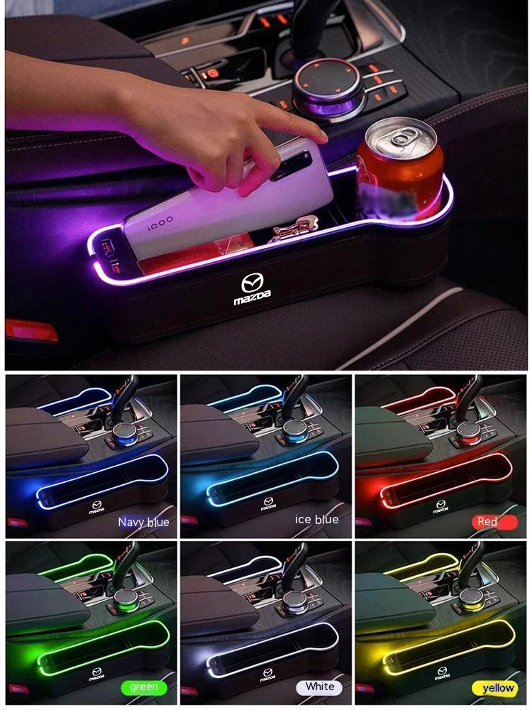 For Mazda 6 2 3 Axela Atenza CX5 CX30 CX9 CX7 CX8 BT50 BM GJ BL Car Sewn Seat Gap Crevice Slot Storage Box With Atmosphere lamp
For Mazda 6 2 3 Axela Atenza CX5 CX30 CX9 CX7 CX8 BT50 BM GJ BL Car Sewn Seat Gap Crevice Slot Storage Box With Atmosphere lamp