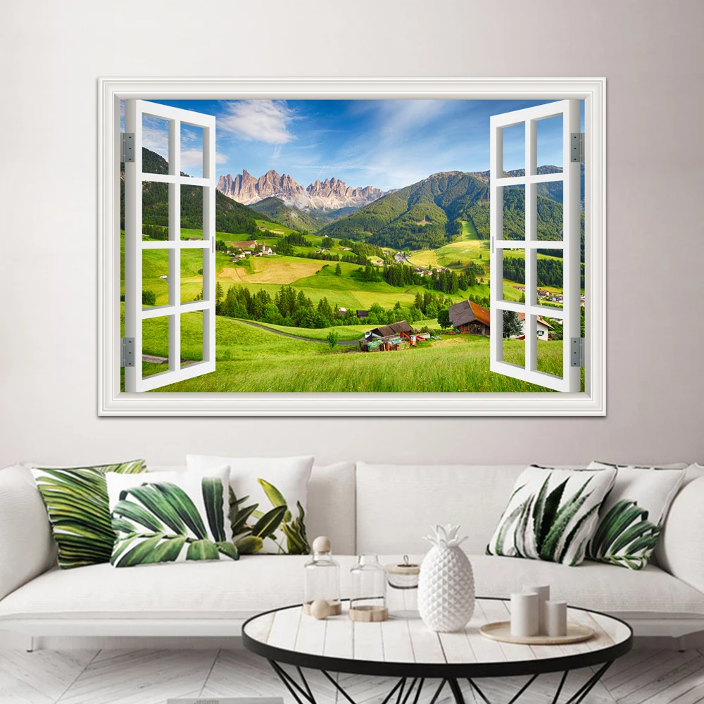 Wall Decor 3D Fake Window View Sticker Green Grassland Mountain Nature Landscape Decal Vinyl Wall Paper Room Decor Aesthetic
Wall Decor 3D Fake Window View Sticker Green Grassland Mountain Nature Landscape Decal Vinyl Wall Paper Room Decor Aesthetic