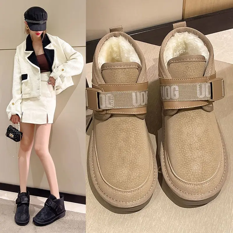 LLUUMIU Ladies Ankle Boots Women Winter Warm Plush Fur Snow Boots PU Leather Shoes Ladies Slip on Comfortable Female Footwear
LLUUMIU Ladies Ankle Boots Women Winter Warm Plush Fur Snow Boots PU Leather Shoes Ladies Slip on Comfortable Female Footwear