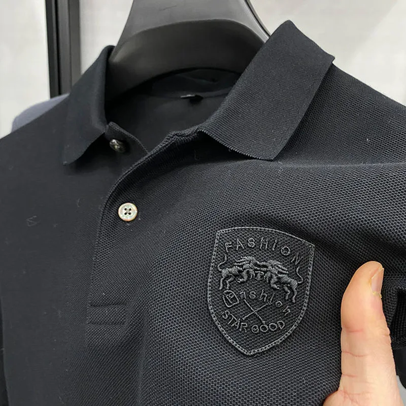 High Quality Men's Embroidered Polo Shirt 2023 Spring/Summer New High End Business Casual Sports Polo Neck Short Sleeve T-shirt
High Quality Men's Embroidered Polo Shirt 2023 Spring/Summer New High End Business Casual Sports Polo Neck Short Sleeve T-shirt