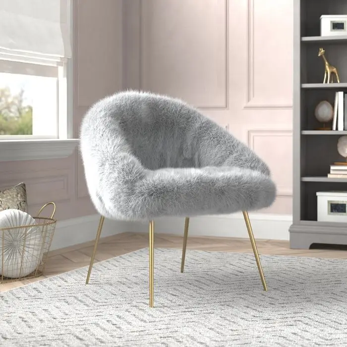 Hot Selling Modern Stainless Steel Leg Faux Fur Leisure Chair Barrel Chair For Bedroom Home Hotel Furniture
Hot Selling Modern Stainless Steel Leg Faux Fur Leisure Chair Barrel Chair For Bedroom Home Hotel Furniture