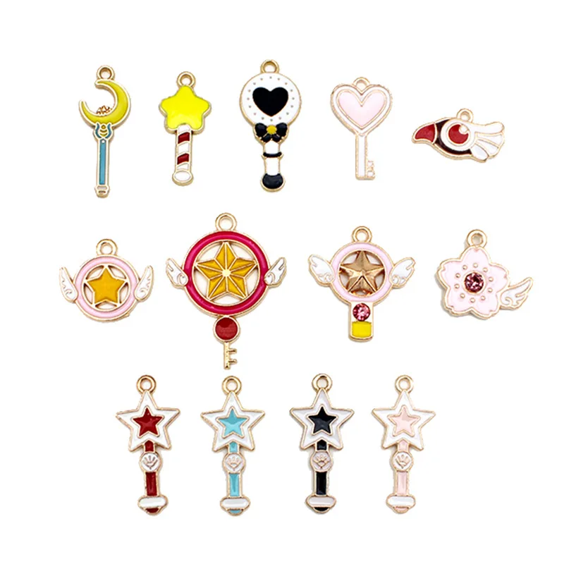 Cute Sailor Moon keychain jewelry necklace pendant Diy Accessories 2-3cm Kawaii cartoon Girl heart magic wand Gift Toys
Cute Sailor Moon keychain jewelry necklace pendant Diy Accessories 2-3cm Kawaii cartoon Girl heart magic wand Gift Toys