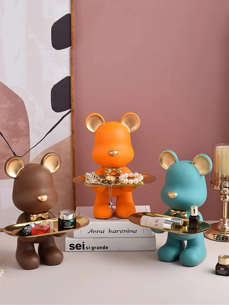 Bear Storage Tray Kawaii Small Ornaments Living Room Porch Desk Home Resin Decoration Candy Keys Fruit Tray Desktop Home Decor
Bear Storage Tray Kawaii Small Ornaments Living Room Porch Desk Home Resin Decoration Candy Keys Fruit Tray Desktop Home Decor