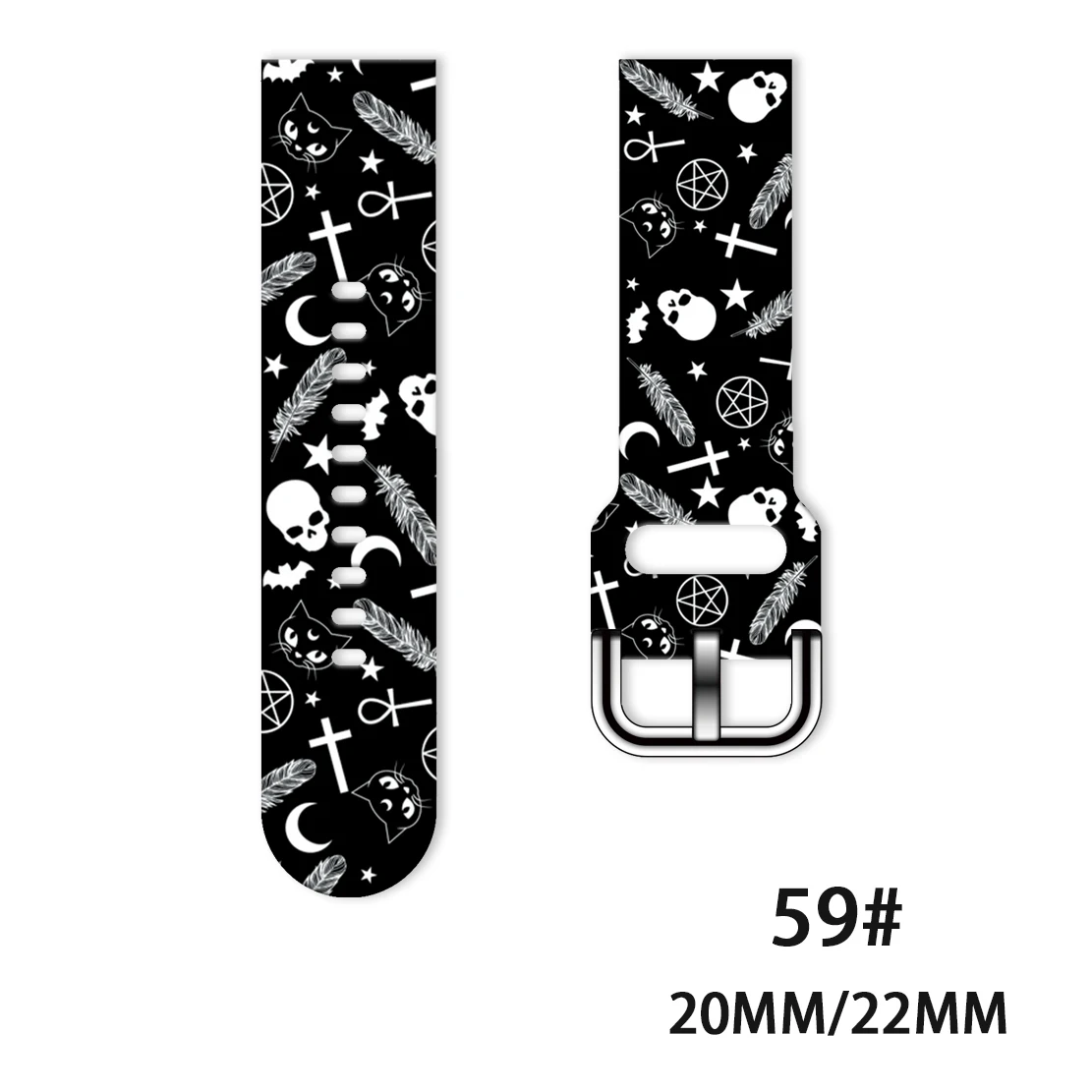 20mm 22mm Band for Samsung Galaxy Watch 3/46mm42mm/active 2/46 Gear S3 Frontier/S2/Huawei GT 2/2E Silicone Strap Halloween
20mm 22mm Band for Samsung Galaxy Watch 3/46mm42mm/active 2/46 Gear S3 Frontier/S2/Huawei GT 2/2E Silicone Strap Halloween