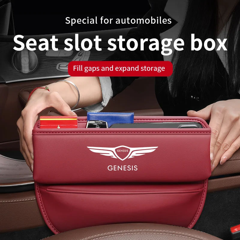 NEW Car Seat Gap Storage Box Leather Storage Box Accessories For Hyundai Genesis g80 g70 g90 GV70 GV80 storage bag
NEW Car Seat Gap Storage Box Leather Storage Box Accessories For Hyundai Genesis g80 g70 g90 GV70 GV80 storage bag