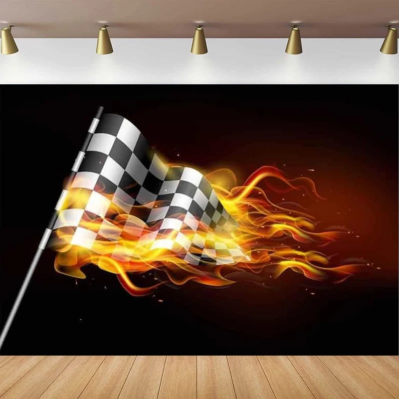 Racing Car Photography Backdrop Flame Black Themed Party Photo Booth Banner Background Poster
Racing Car Photography Backdrop Flame Black Themed Party Photo Booth Banner Background Poster