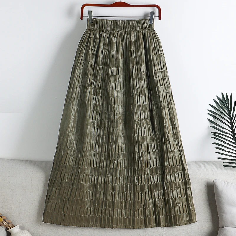 New Autumn&Winter Skirts Sweet&Cool High Waist Elastic Pu Folds Mujer Faldas Long A-Line Skirt Casual Women Clothes Dropshipping
New Autumn&Winter Skirts Sweet&Cool High Waist Elastic Pu Folds Mujer Faldas Long A-Line Skirt Casual Women Clothes Dropshipping