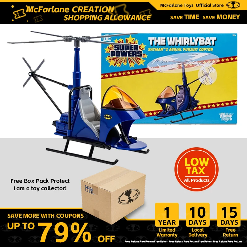 McFarlane Toys - DC Super Powers Whirlybat (Batman's Aerial Pursuit Copter) 4 x 9 x 6 inches Vehicle
McFarlane Toys - DC Super Powers Whirlybat (Batman's Aerial Pursuit Copter) 4 x 9 x 6 inches Vehicle