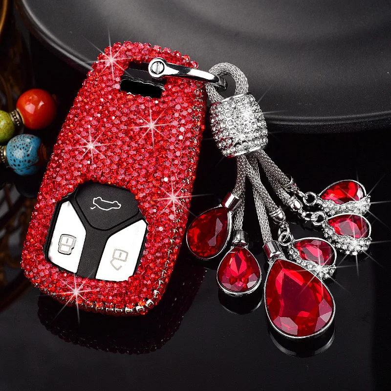 Women Crystal Car Key Case Cover Key Bag For Audi A1 A3 8V A4 B9 A5 A6 C7 Q3 Q5 Q7 TT Holder Key Shells Keychain Accessories
Women Crystal Car Key Case Cover Key Bag For Audi A1 A3 8V A4 B9 A5 A6 C7 Q3 Q5 Q7 TT Holder Key Shells Keychain Accessories