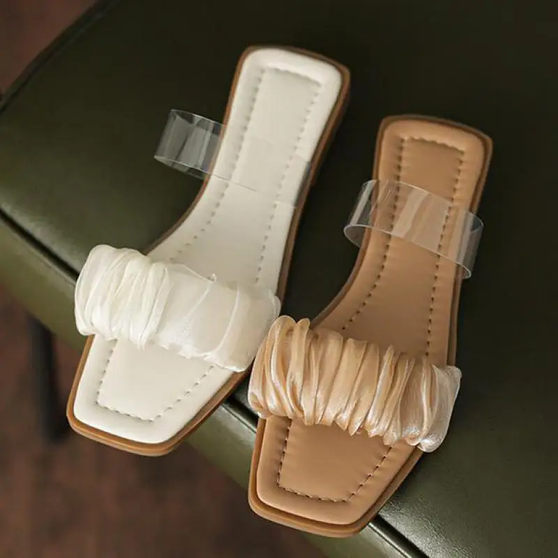 Flat Shoes Female Womens Slippers Outdoor Square Toe Luxury Slides Summer Designer 2022 Pleated Pu Rubber Rome Ytmtloy Sexy
Flat Shoes Female Womens Slippers Outdoor Square Toe Luxury Slides Summer Designer 2022 Pleated Pu Rubber Rome Ytmtloy Sexy