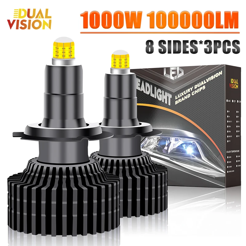 Светодиодные Лампы Для Автомобильных Фар 1000W 3D 360 H7 Canbus H1 H8 H9 H11 Plug & Play 6000K, Дальний И Ближний Свет
Светодиодные Лампы Для Автомобильных Фар 1000W 3D 360 H7 Canbus H1 H8 H9 H11 Plug & Play 6000K, Дальний И Ближний Свет