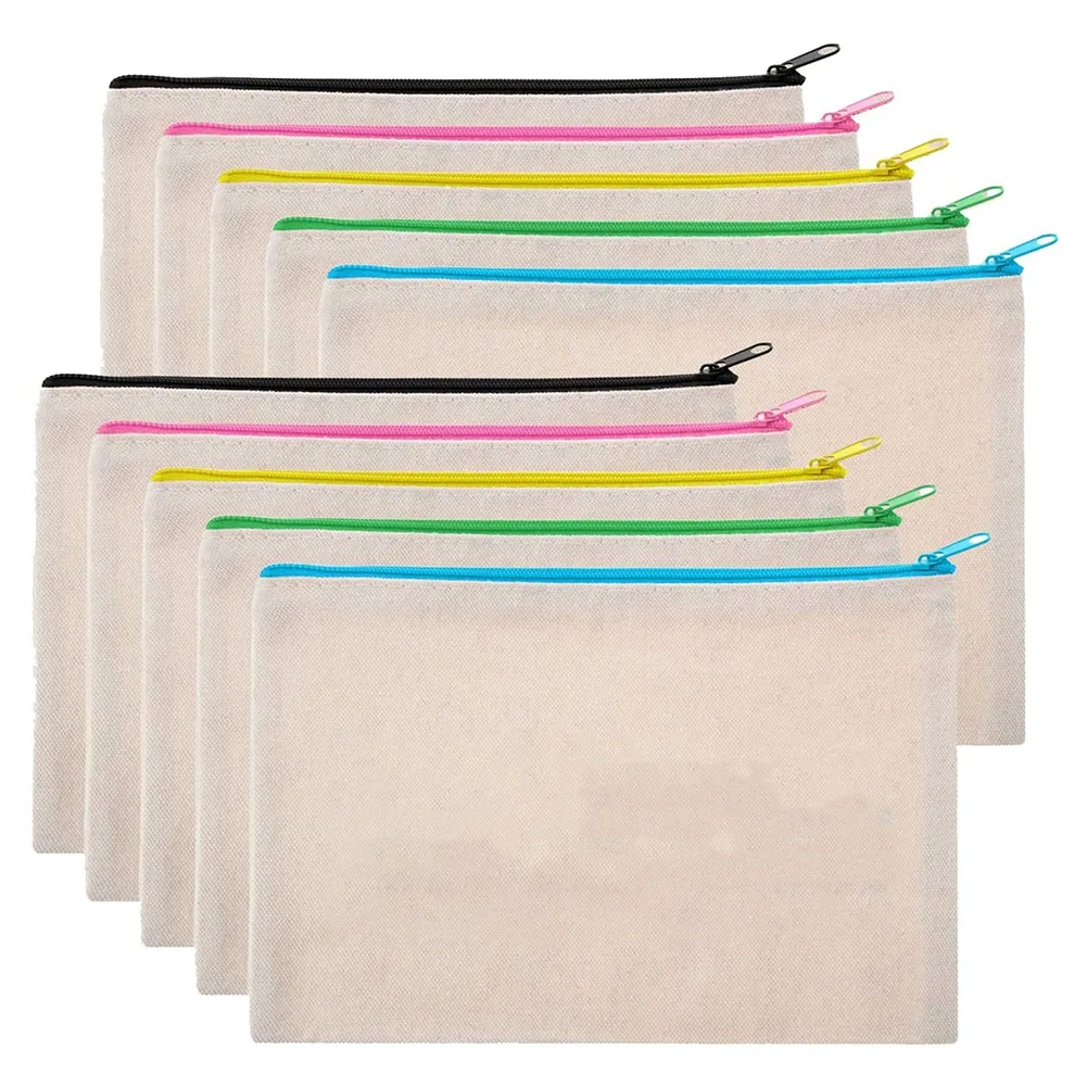 10 Pcs DIY Blank Fabric Cloth Bag Pencil Case, Travel Toiletry Bag, School Case, Make-Up Bag,Pen Holder for DIY
10 Pcs DIY Blank Fabric Cloth Bag Pencil Case, Travel Toiletry Bag, School Case, Make-Up Bag,Pen Holder for DIY