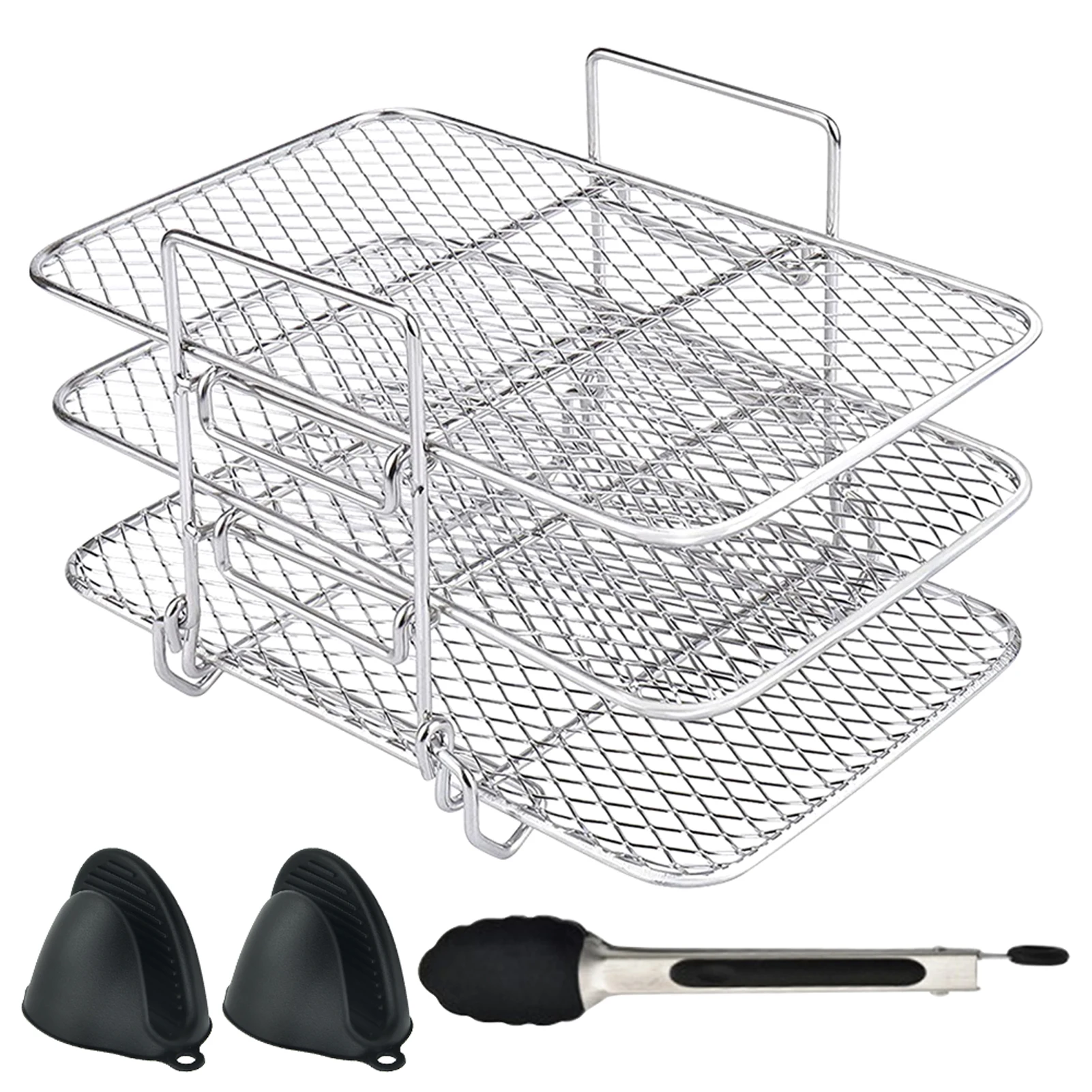 С духовой варежкой, двухзонные Многослойные кухонные аксессуары, стойка для выпечки, фритюрницы, Легкая очистка, Штабелируемый, совместимы...
С духовой варежкой, двухзонные Многослойные кухонные аксессуары, стойка для выпечки, фритюрницы, Легкая очистка, Штабелируемый, совместимы...