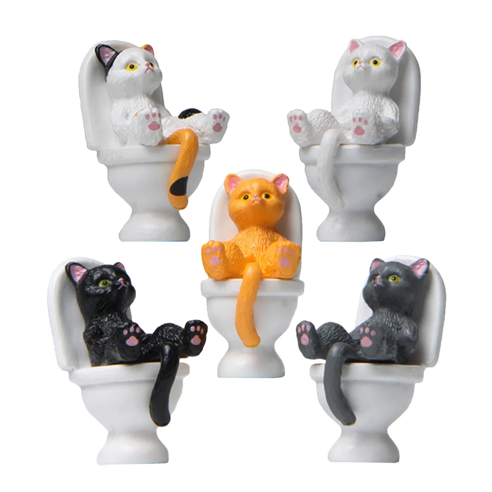 Cat Figurine Mini Statue Figurines Ornament Decor Garden Animal Kitten Miniature Figure Toiletsculpture Figures Cartoon Micro
Cat Figurine Mini Statue Figurines Ornament Decor Garden Animal Kitten Miniature Figure Toiletsculpture Figures Cartoon Micro