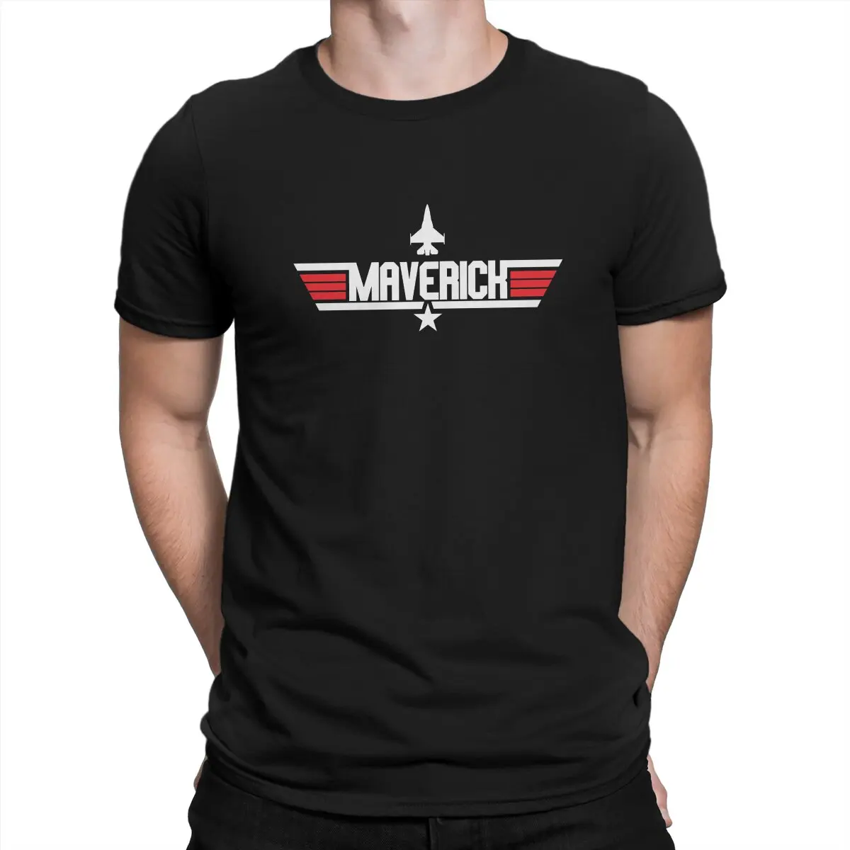 

Maverick Retro Men TShirt Top Gun Maverick Goose Film O Neck Short Sleeve Polyester T Shirt Humor Gift Idea