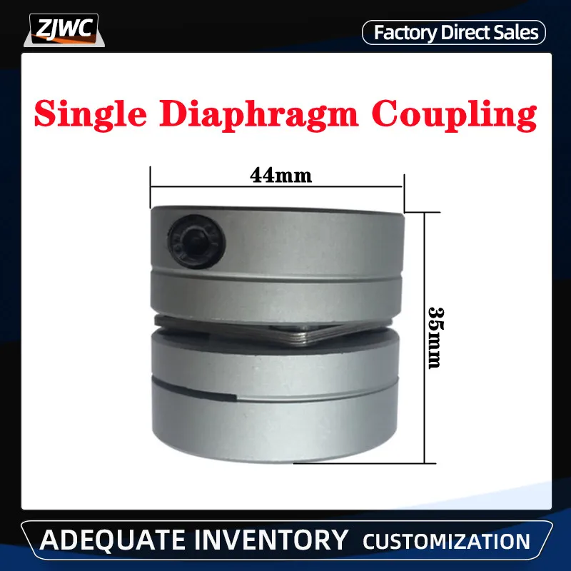 

Aluminum alloy D44L35 single diaphragm coupling elastic joint D44mm L35mm ball screw step servo motor encoder computer FA parts