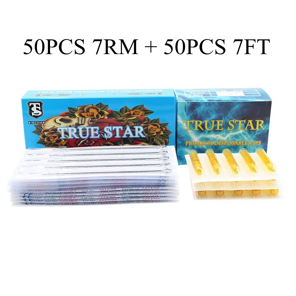 Тату-иглы TRUE STAR (7RM + 7FT), 50 шт. 
Тату-иглы TRUE STAR (7RM + 7FT), 50 шт.