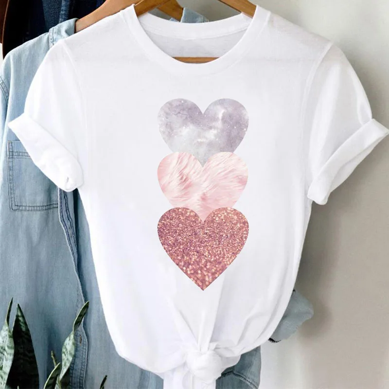 Women's Top Three Love Women's Tops Cute Love Women's Tops Short Sleeve Women's White T-shirts Casual Women's Tops
Women's Top Three Love Women's Tops Cute Love Women's Tops Short Sleeve Women's White T-shirts Casual Women's Tops