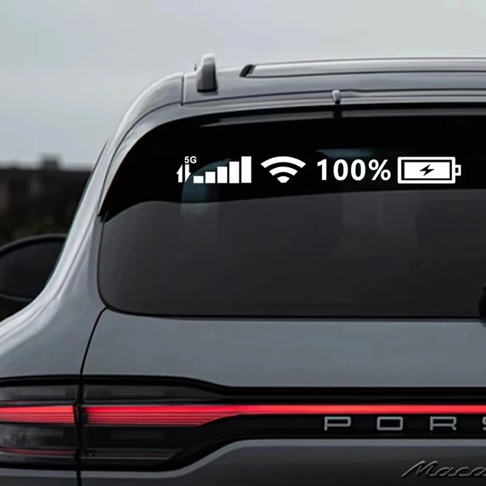 5G Wifi Battery Level Mark Car Vinyl Stickers Decals Car Rear Windshield Body Auto Funny Sticker Silver White Reflective Type
5G Wifi Battery Level Mark Car Vinyl Stickers Decals Car Rear Windshield Body Auto Funny Sticker Silver White Reflective Type