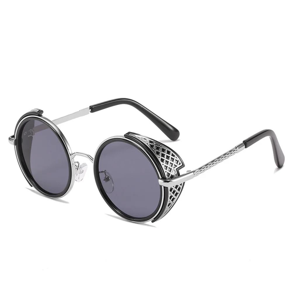 

Retro Round Steampunk Sunglasses Men Women Vintage Metal Punk Glasses Shades Men UV400 Goggle Sun Glasses Eyewear Oculos de sol