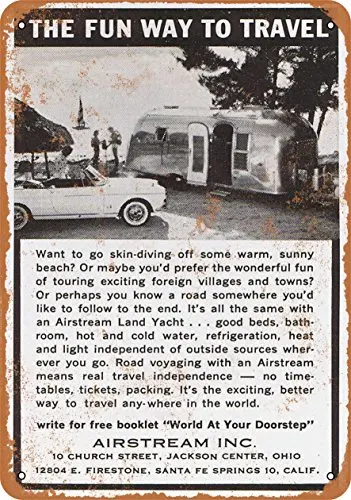 Metal Sign - 1963 Airstream Trailers - Vintage Look Wall Decor for Cafe beer Bar Decoration Crafts
Metal Sign - 1963 Airstream Trailers - Vintage Look Wall Decor for Cafe beer Bar Decoration Crafts