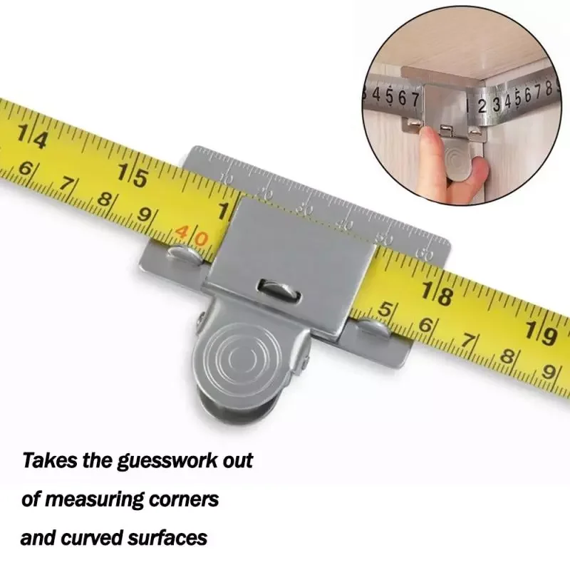 Tape Clip Stainless Steel Woodworking Convenient Measure Precise Locate Tool Decoration Accessories
Tape Clip Stainless Steel Woodworking Convenient Measure Precise Locate Tool Decoration Accessories