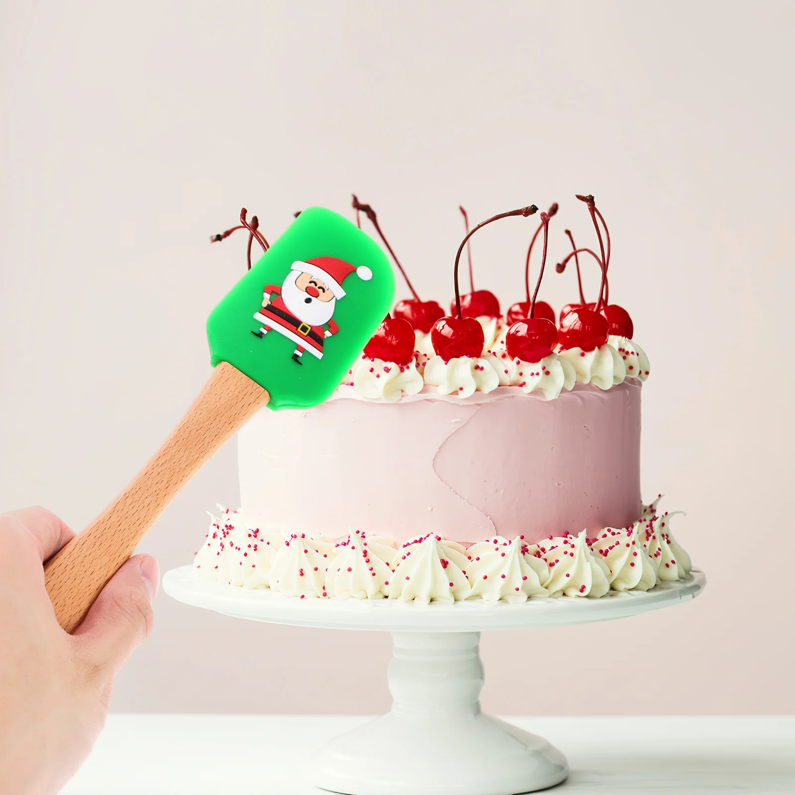 Christmas Silicone Spatulas Cake Decorating Spatula Wooden Handle Snowman Santa Pattern Mixing Scraper Cream Butter Baking Gift
Christmas Silicone Spatulas Cake Decorating Spatula Wooden Handle Snowman Santa Pattern Mixing Scraper Cream Butter Baking Gift