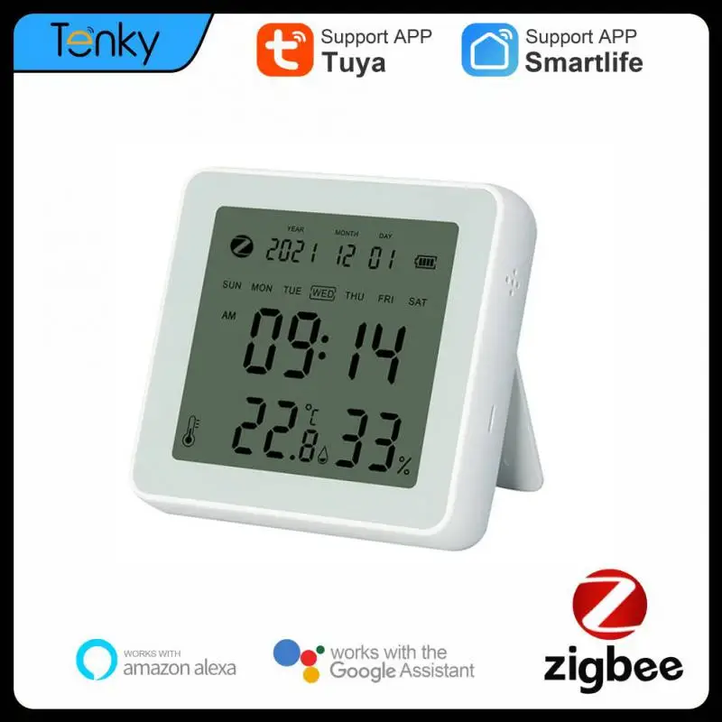 Tuya Smart Zigbee Temperature Sensor Humidity Sensor APP Remote Monitor For Smart Home SmartLife Works With Alexa Google Home
Tuya Smart Zigbee Temperature Sensor Humidity Sensor APP Remote Monitor For Smart Home SmartLife Works With Alexa Google Home