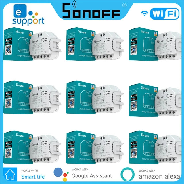 Двойное реле SONOFF DualR3 Lite, 2-х канальный модуль «сделай сам», умный мини-переключатель питания, управление умным домом через EWeLink Alexa Google Home
Двойное реле SONOFF DualR3 Lite, 2-х канальный модуль «сделай сам», умный мини-переключатель питания, управление умным домом через EWeLink Alexa Google Home