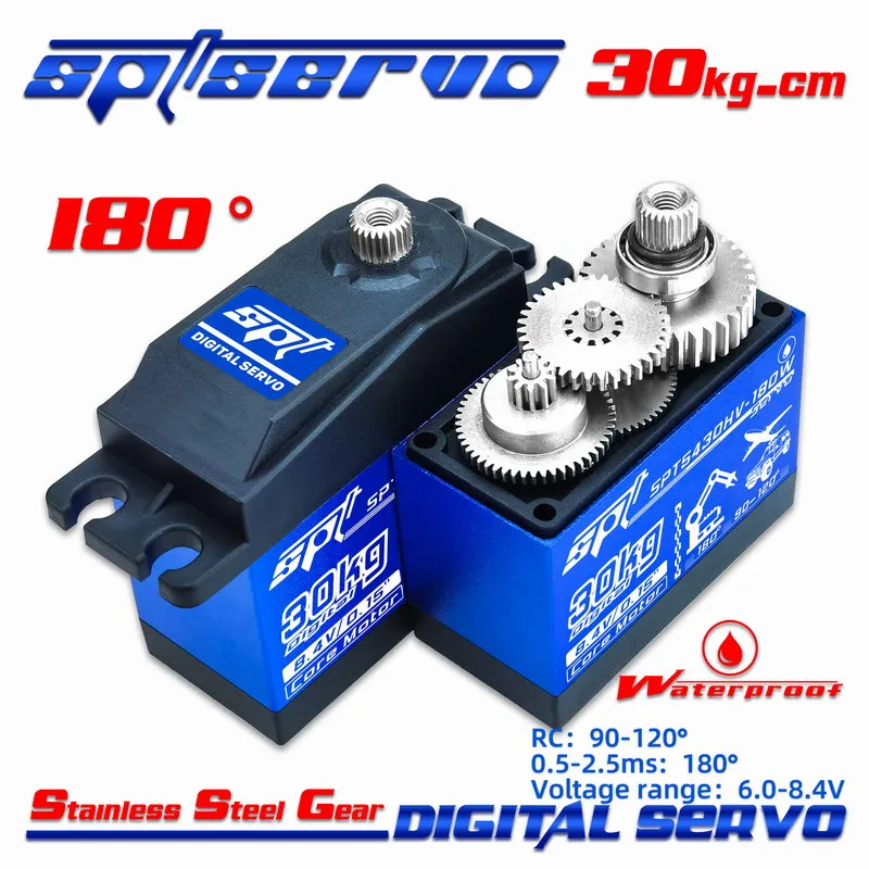 Цифровой сервопривод SPT SPT5430HV-180 30 кг, водонепроницаемая металлическая Шестерня для радиоуправляемого самолета, автомобиля с неподвижным кр...
Цифровой сервопривод SPT SPT5430HV-180 30 кг, водонепроницаемая металлическая Шестерня для радиоуправляемого самолета, автомобиля с неподвижным кр...