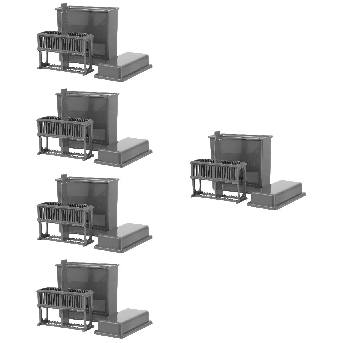 5 Sets Slide Rack 24 Slots Microscope Slides Staining Jar Storage Laboratory Suite Kit Plastic Frames
5 Sets Slide Rack 24 Slots Microscope Slides Staining Jar Storage Laboratory Suite Kit Plastic Frames