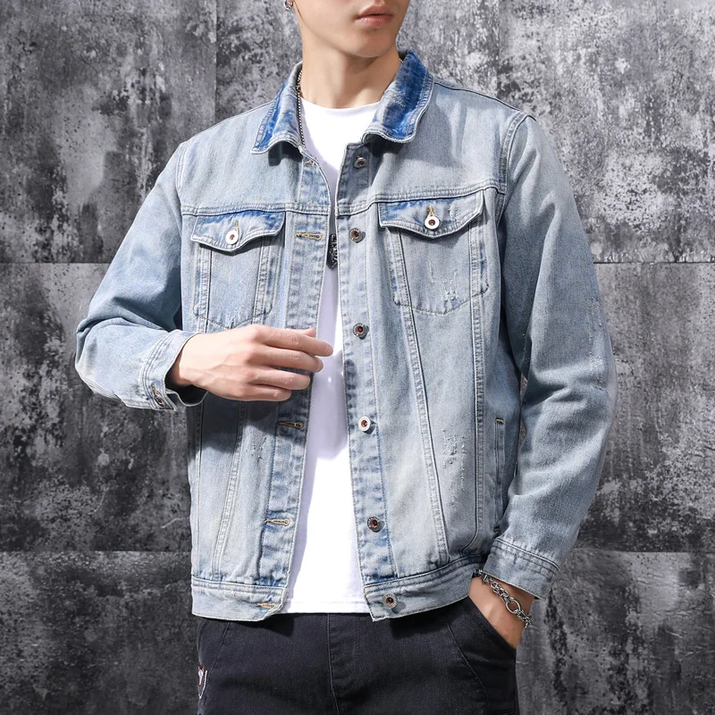 Fashion Casual Men's Denim Jacket Trendy Korean Version Slim Motorcycle Coat Streetwear Brand Cowboy Jacket Plus Size 5XL
Fashion Casual Men's Denim Jacket Trendy Korean Version Slim Motorcycle Coat Streetwear Brand Cowboy Jacket Plus Size 5XL