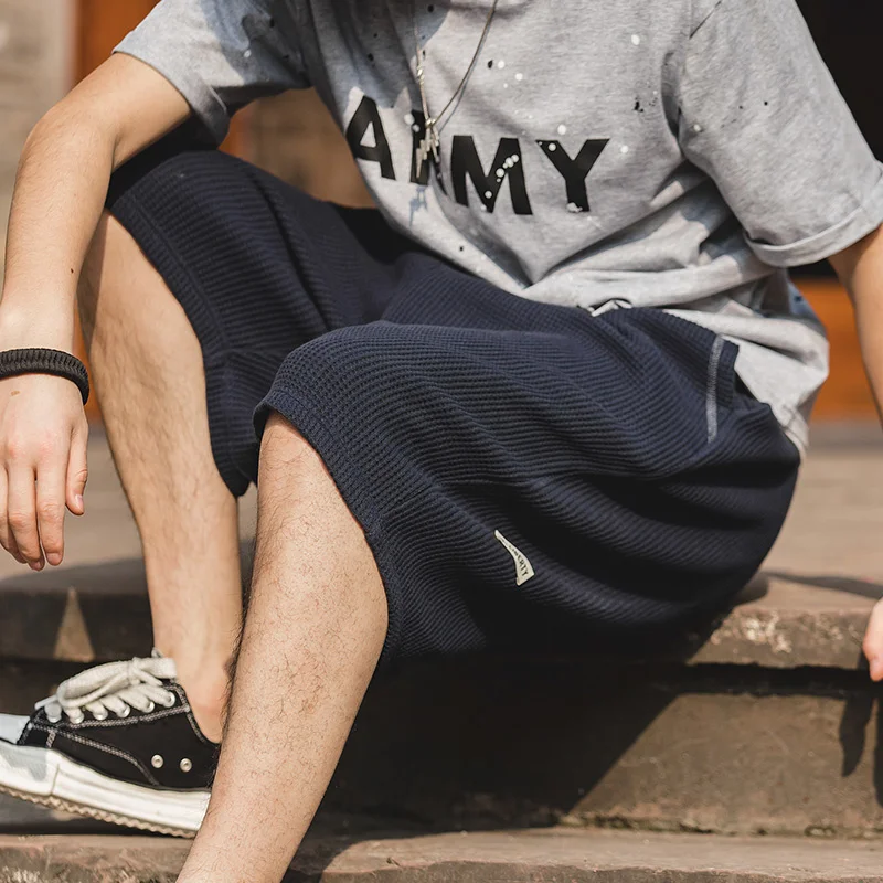 American Cargo Retro Loose Jogging Sweatpant Draping Waffle Shorts Fry Micro Bullet Casual Solid Cotton Pants Male Trend
American Cargo Retro Loose Jogging Sweatpant Draping Waffle Shorts Fry Micro Bullet Casual Solid Cotton Pants Male Trend