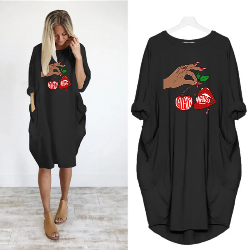 Loose Women Dress O Neck Knee Length Pullover Faddish Print Dresses Women 2022 Casual Loose Elegant Long Sleeves Autumn Dress
Loose Women Dress O Neck Knee Length Pullover Faddish Print Dresses Women 2022 Casual Loose Elegant Long Sleeves Autumn Dress