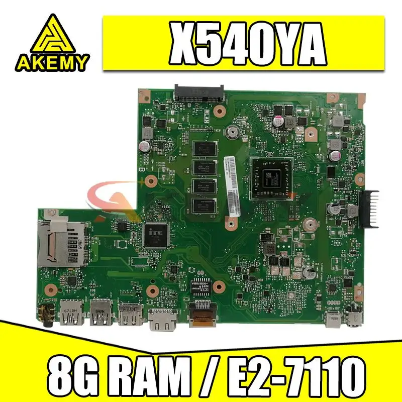 Akemy Mainboard For ASUS X540YA laptop motherboard X540YA Main board 100% teste With 8G RAM / E2-7110 integrated
Akemy Mainboard For ASUS X540YA laptop motherboard X540YA Main board 100% teste With 8G RAM / E2-7110 integrated