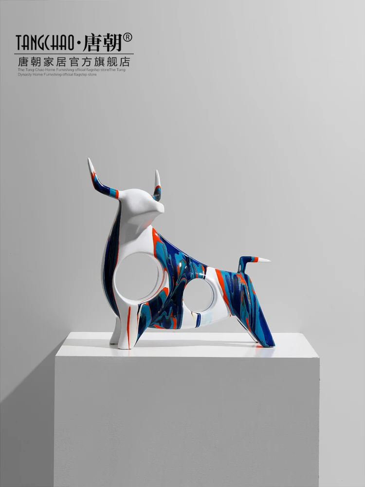 Nordic Resin Sculpture Art Cow Bull Statue Home Decor Living Room Decoration Object Office Animal Ornaments Decoration Figurine
Nordic Resin Sculpture Art Cow Bull Statue Home Decor Living Room Decoration Object Office Animal Ornaments Decoration Figurine