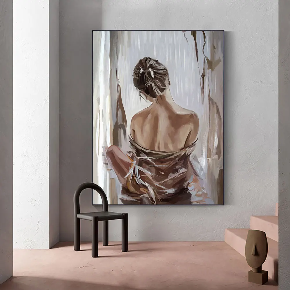 100% Handpainted Sexy Nude Woman Portrait Oil Painting On Canvas Handmade Scandinavian Wall Art Oil Painting For Home Decoration
100% Handpainted Sexy Nude Woman Portrait Oil Painting On Canvas Handmade Scandinavian Wall Art Oil Painting For Home Decoration