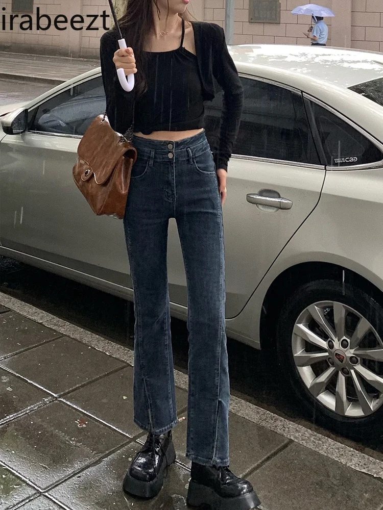 Irabeezt Y2k Flared Jeans Women Vintage High Waist Stretch Jeans Women 2022 New Style Slim Slit High Street Denim Pants Ladies
Irabeezt Y2k Flared Jeans Women Vintage High Waist Stretch Jeans Women 2022 New Style Slim Slit High Street Denim Pants Ladies