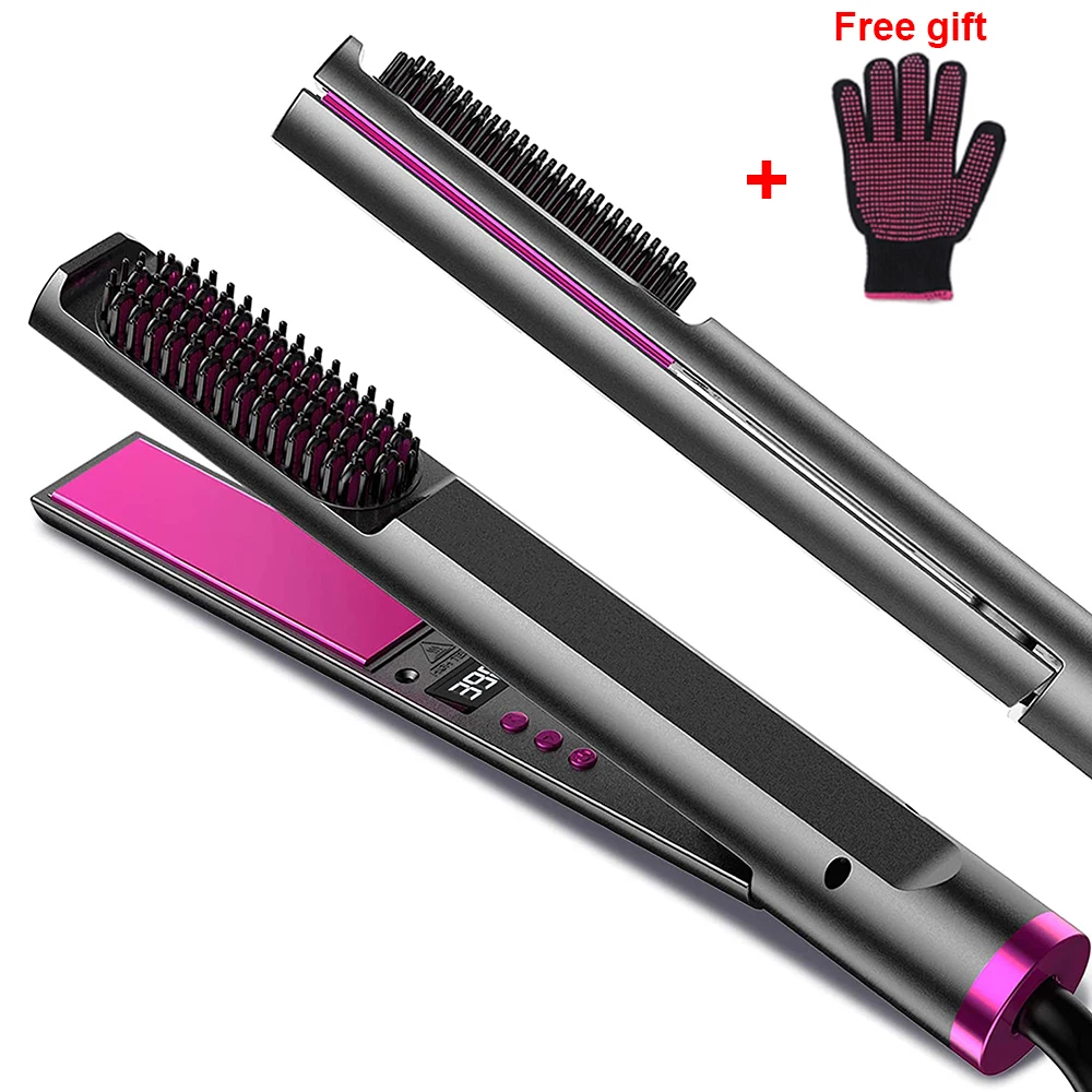 3 In 1 Hair Straightener Brush Professional Hair Crimper Ceramic Curling Iron Eletric Fast Heating Straight Styling Comb
3 In 1 Hair Straightener Brush Professional Hair Crimper Ceramic Curling Iron Eletric Fast Heating Straight Styling Comb