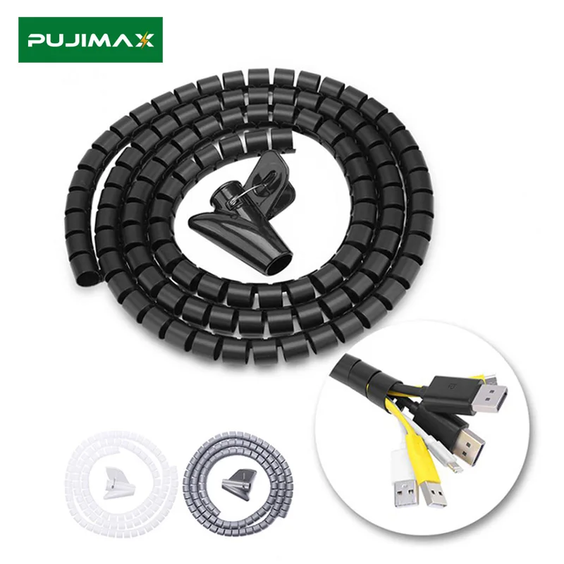 PUJIMAX Wire Storage Tube 8/10/16mm Flexible Spiral Cable Management Cover Wire Protector Cable Organizer Desk Tidy Cable Tools
PUJIMAX Wire Storage Tube 8/10/16mm Flexible Spiral Cable Management Cover Wire Protector Cable Organizer Desk Tidy Cable Tools