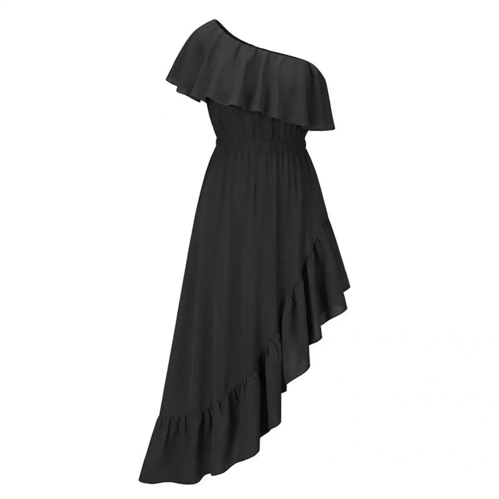 Fashion Evening Dress Waist Tightening Mid-calf Elegant Dress Pure Color Ball Dress
Fashion Evening Dress Waist Tightening Mid-calf Elegant Dress Pure Color Ball Dress