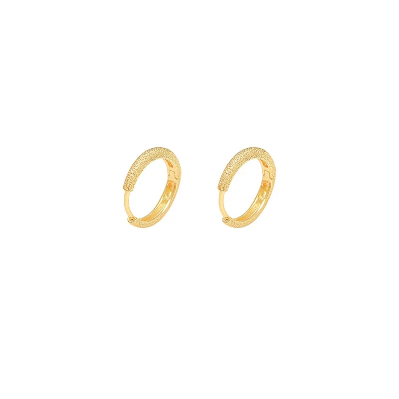 PTQASP New Simple Matte Gold Color Hoop Earrings Exquisite Accessories For Korean Fashion Jewelry Party Womens Earrings
PTQASP New Simple Matte Gold Color Hoop Earrings Exquisite Accessories For Korean Fashion Jewelry Party Womens Earrings