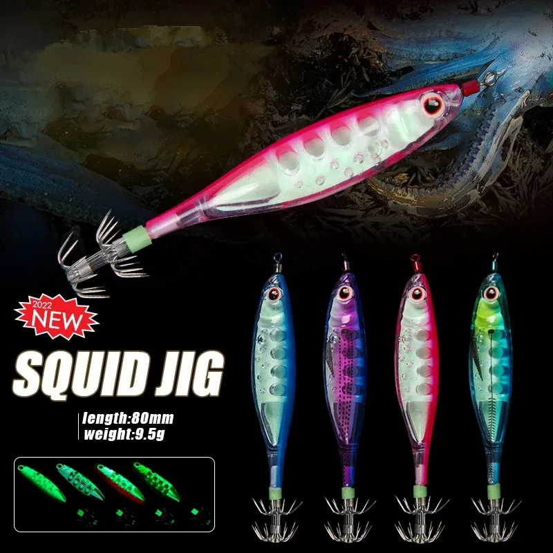 4PCS Squid Jig Hook Artificial Hard Shrimp Floating Fishing Lures Luminous Wooden Shrimp Sea Fishing cebo de calamar Squid Bait
4PCS Squid Jig Hook Artificial Hard Shrimp Floating Fishing Lures Luminous Wooden Shrimp Sea Fishing cebo de calamar Squid Bait