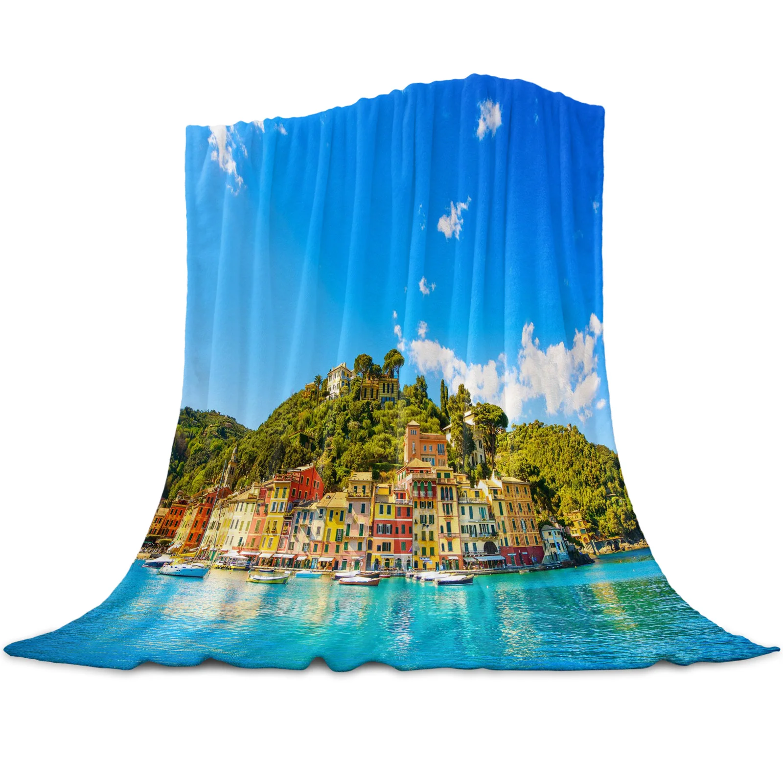 Resort Europe The Sea The Landscape Throw Blanket for Sofa Soft and Comfortable Flannel Blanket Children Gift Travel Camping
Resort Europe The Sea The Landscape Throw Blanket for Sofa Soft and Comfortable Flannel Blanket Children Gift Travel Camping