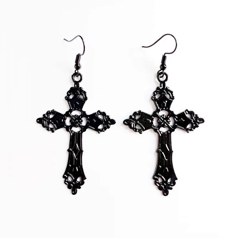 Cute Goth Vintage Black Cross Shape Drop Dangle Earrings 2022 For Women Witch Charm Jewelry Wholesale
Cute Goth Vintage Black Cross Shape Drop Dangle Earrings 2022 For Women Witch Charm Jewelry Wholesale