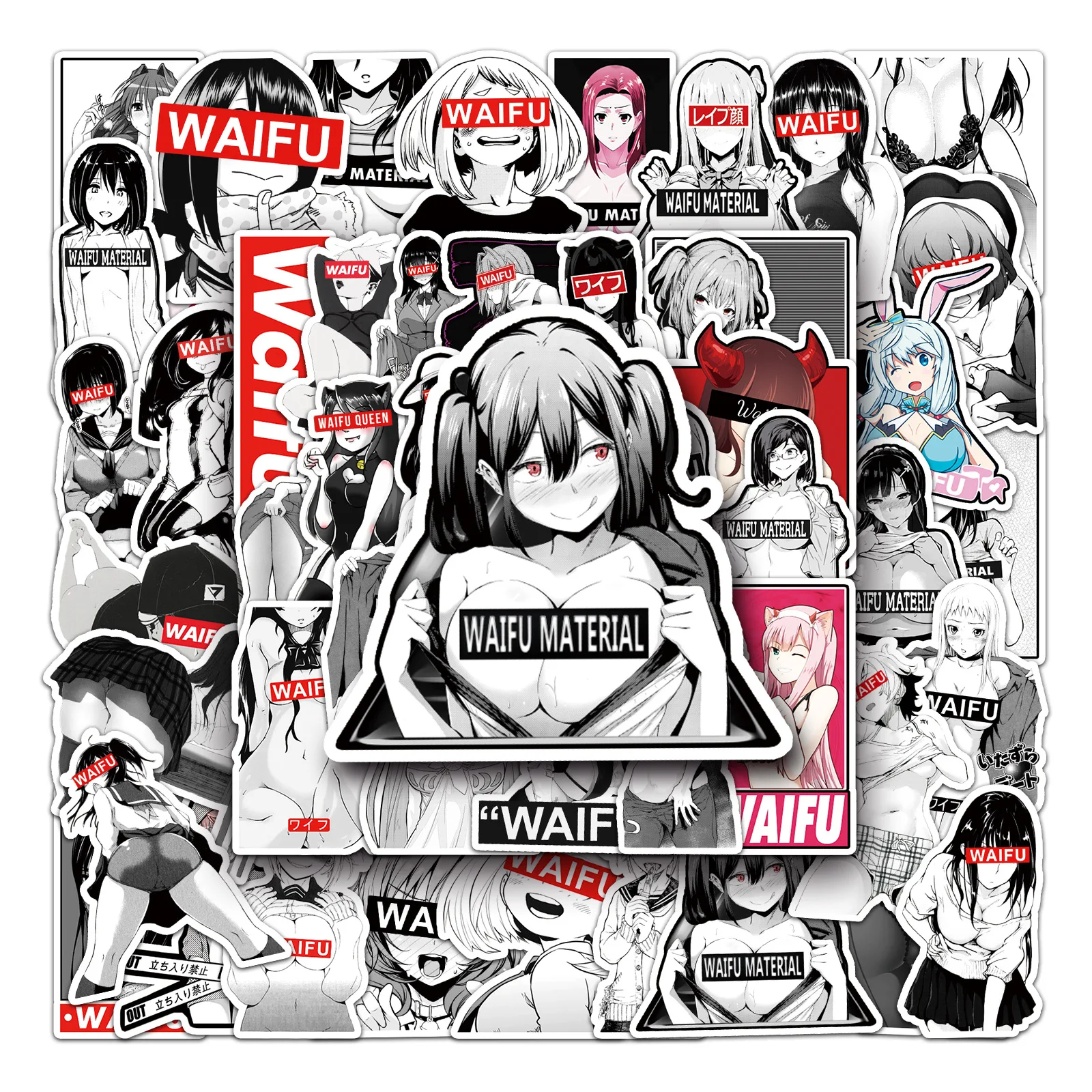 51pcs Anime Sexy Waifu Girl Hentai Stickers Pack Laptop Car Computer Guitar Skateboard Luggage Cool Graffiti Decals for Adult
51pcs Anime Sexy Waifu Girl Hentai Stickers Pack Laptop Car Computer Guitar Skateboard Luggage Cool Graffiti Decals for Adult
