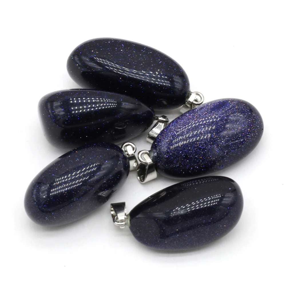 Natural Blue Sand Stone Pendant Exquisite Retro Reiki Crystal Gemstone Charms For Female Necklaces Jewelry Making Accessories
Natural Blue Sand Stone Pendant Exquisite Retro Reiki Crystal Gemstone Charms For Female Necklaces Jewelry Making Accessories